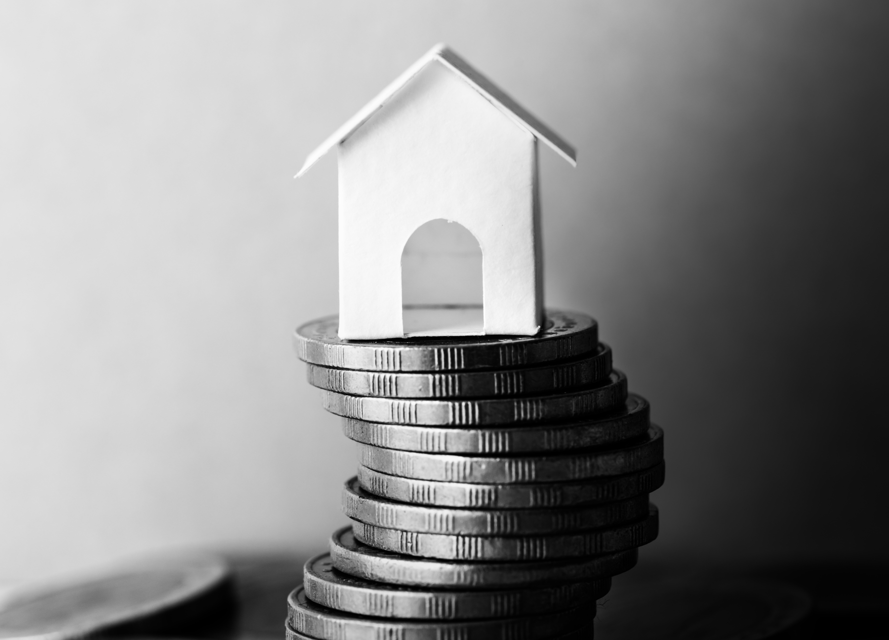macro shot financial mortgage concept