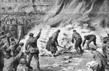 quema de libros en la guerra civil