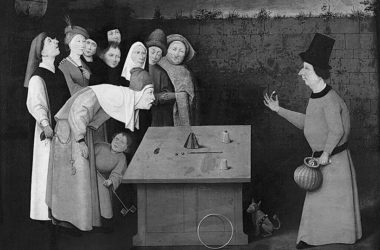 El prestidigitador, atribuido a el Bosco. léxico