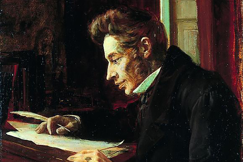 Kierkegaard lo vio primero: haters gonna hate 1 Søren Kierkegaard en su escritorio, pintura al óleo por Luplau Janssen en 1902.