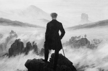 El caminante sobre el mar de nubes, de Caspar David Friedrich. micronaciones
