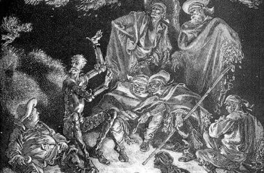 Uno de los grabados del Quijote de Gustave Doré. borges