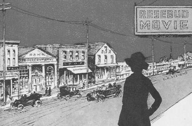 Detalle de portada de una de las primeras ediciones de Calle Mayor, de Sinclair Lewis.