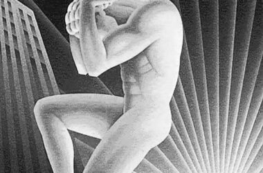 Detalle de portada de unas de las primeras ediciones de 'La rebelión de Atlas'.