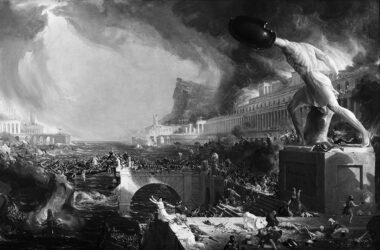 La caída del Imperio (Destruction) (1836), de Thomas Cole.