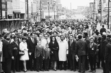 Marcha conmemorativa tras el asesinato de Martin Luther King. (DP) si hubiera estornudado