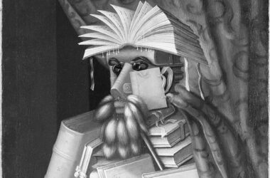 Detalle de 'El bibliotecario', de Giuseppe Arcimboldo. multitarea