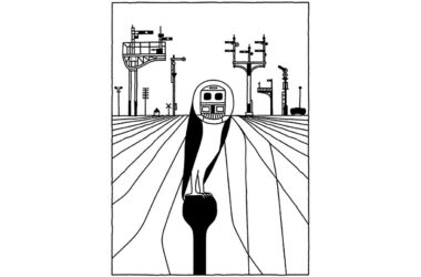 Ilustración de Pablo Amargo. ferrocarril