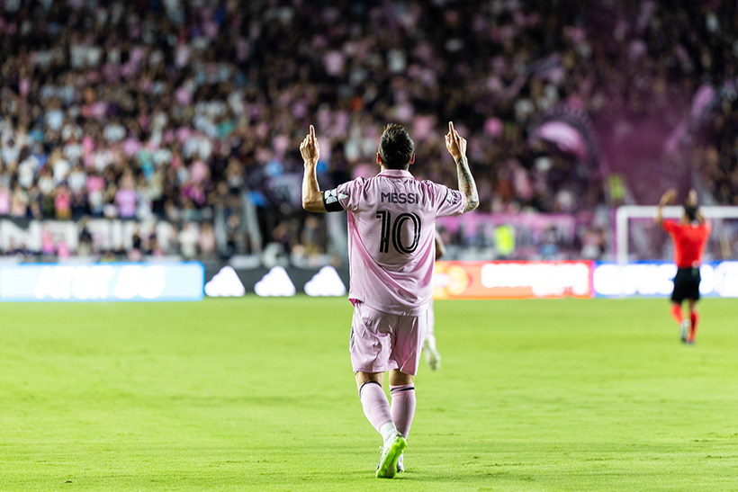 Messi en Miami: del soccer al fulbo 1 Lionel Messi, 2023. Fotografía: Simon Bruty / Getty.