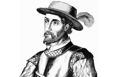 Un antiguo retrato grabado de Ponce de León. (DP) florida