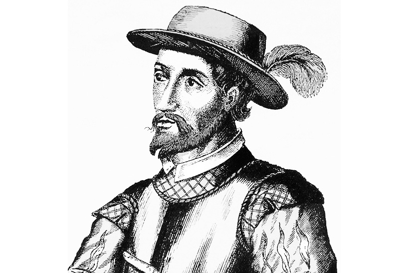 ¡Ay, Florida! 1 Un antiguo retrato grabado de Ponce de León, líder de la primera expedición española oficial a La Florida.(DP)