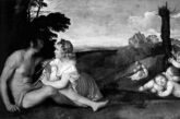 Alegoría de las tres edades de la vida es un cuadro de Tiziano. cuerpo archivo del tiempo envejecimiento