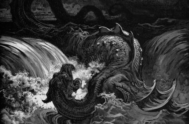 Detalle de ‘La destrucción de Leviatán’, grabado de 1865 por Gustave Doré.