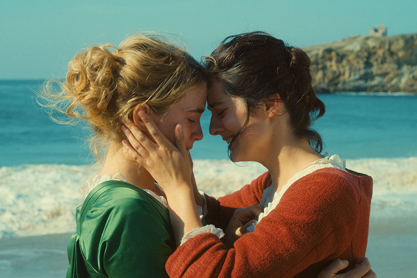 El lenguaje secreto de Lesbos 1 Adèle Haenel y Noémie Merlant en Retrato de una mujer en llamas. Céline Sciamma, 2019. Imagen: Lilies Films. lesbos