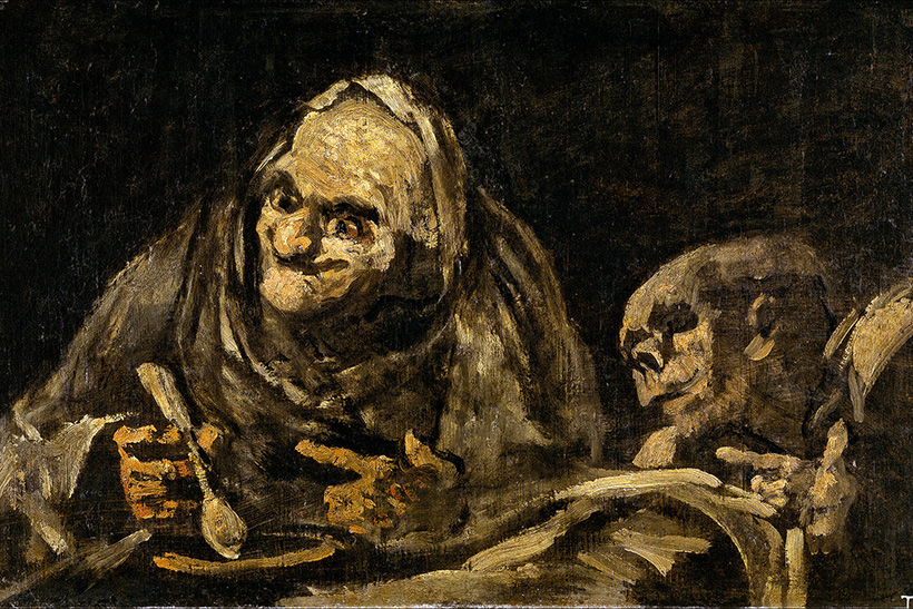 Una teoría cochambrosa del asco 1 Dos viejos comiendo sopa, de Francisco de Goya. asco