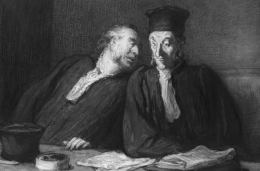 Honore Daumier Two Lawyers Conversingbn
