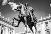 Estatua ecuestre de Marco Aurelio en la plaza del Campidoglio. (DP) humanos