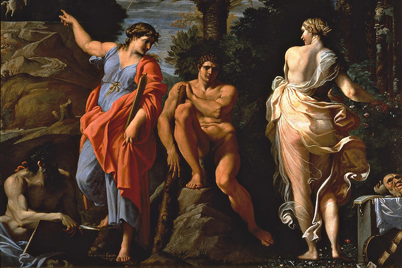 El gimnasio triste contra la alegría del cuerpo 1 Hércules en la encrucijada, de Annibale Carracci. gimnasio triste