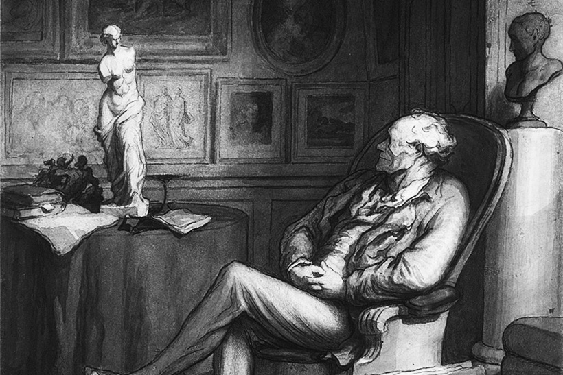 El artista monstruoso 1 The Connoisseur, de Honoré Daumier. artista monstruo