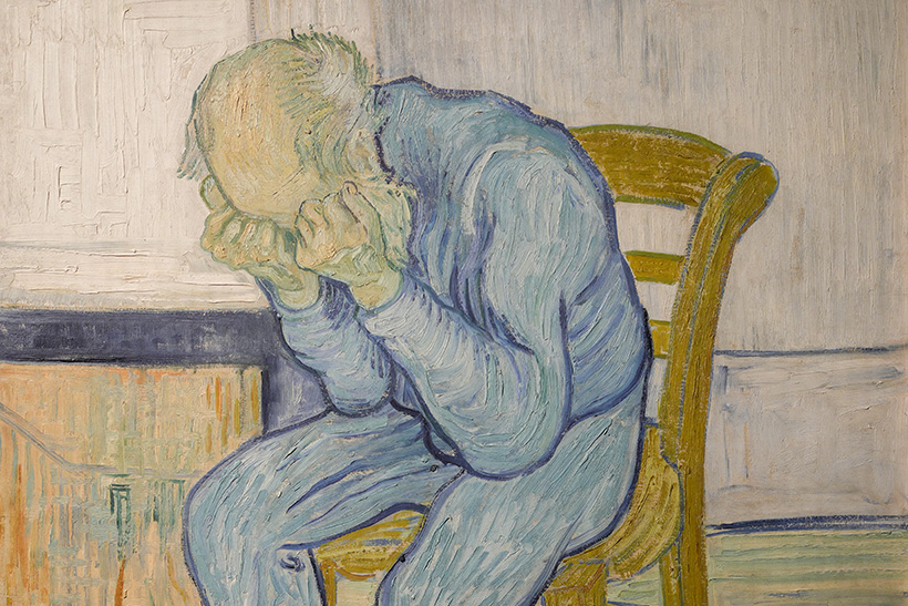 El anciano no optimizado 1 Detalle de 'Anciano apenado (En la puerta de la eternidad)', de Vincent van Gogh.