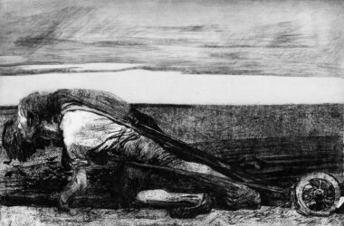Die Pflüger, de Käthe Kollwitz. depresión funcional
