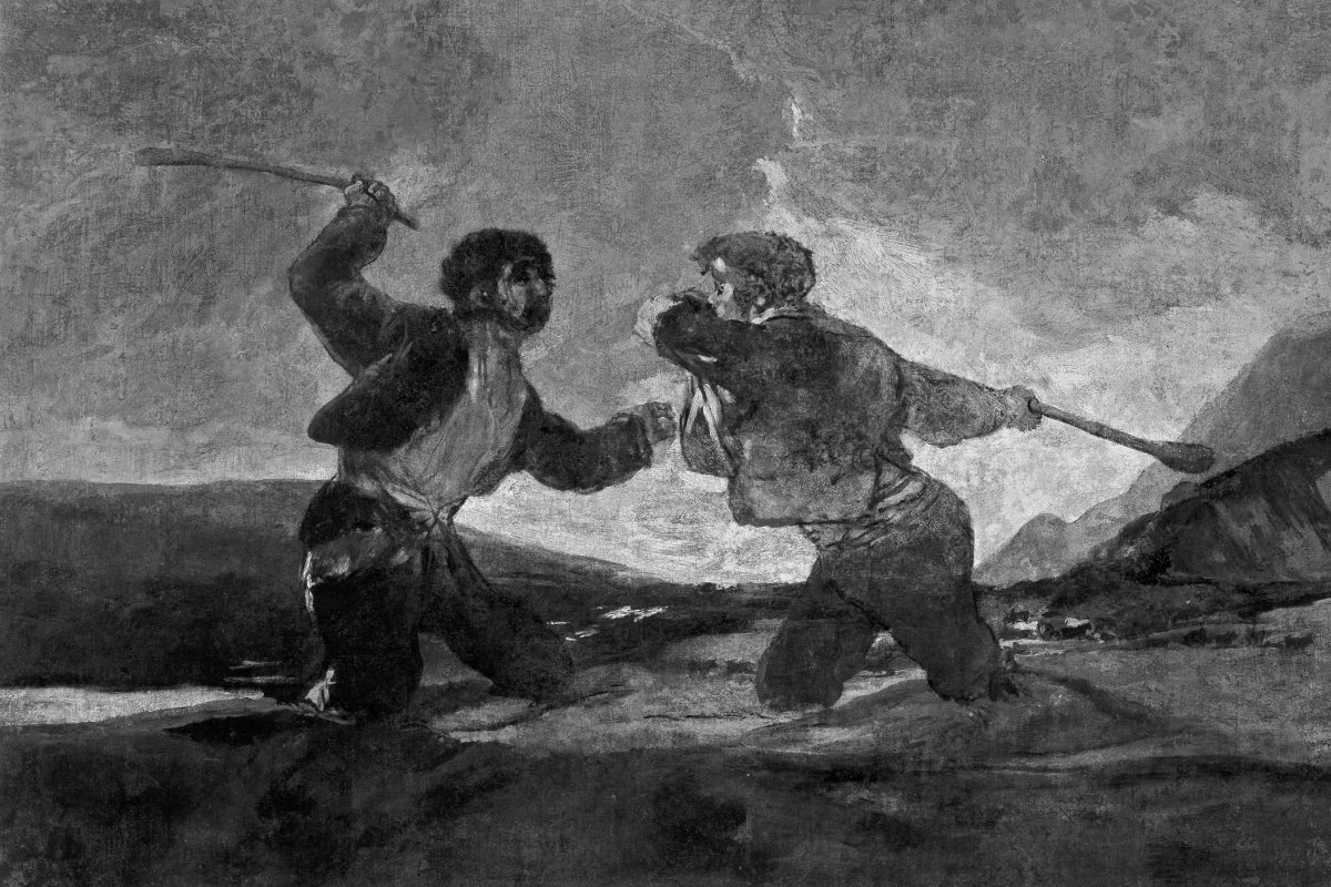 También en junio nieva Chaves Nogales 1 Francisco de Goya y Lucientes Duelo a garrotazos