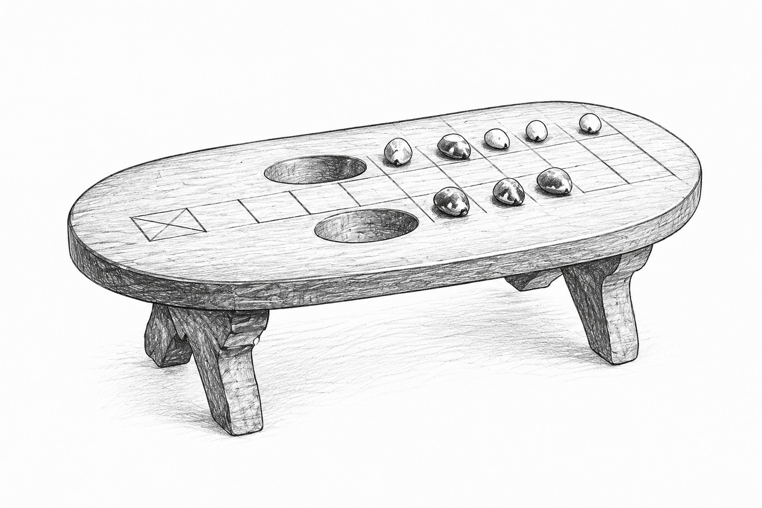 Del Juego Real de Ur al Parchís. Una historia fascinante sobre los juegos de mesa de persecución. 2 asha board