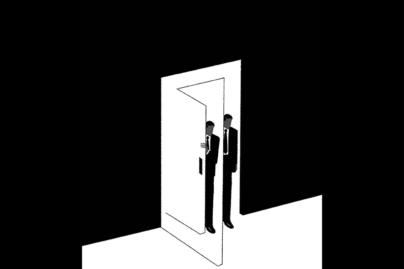La humanidad haciendo cola 1 Ilustracion de Pabro Amargo. La humanidad haciendo cola