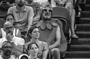 Una imagend del público en la edición de Wimbledon de 2026. foto: Cordon.