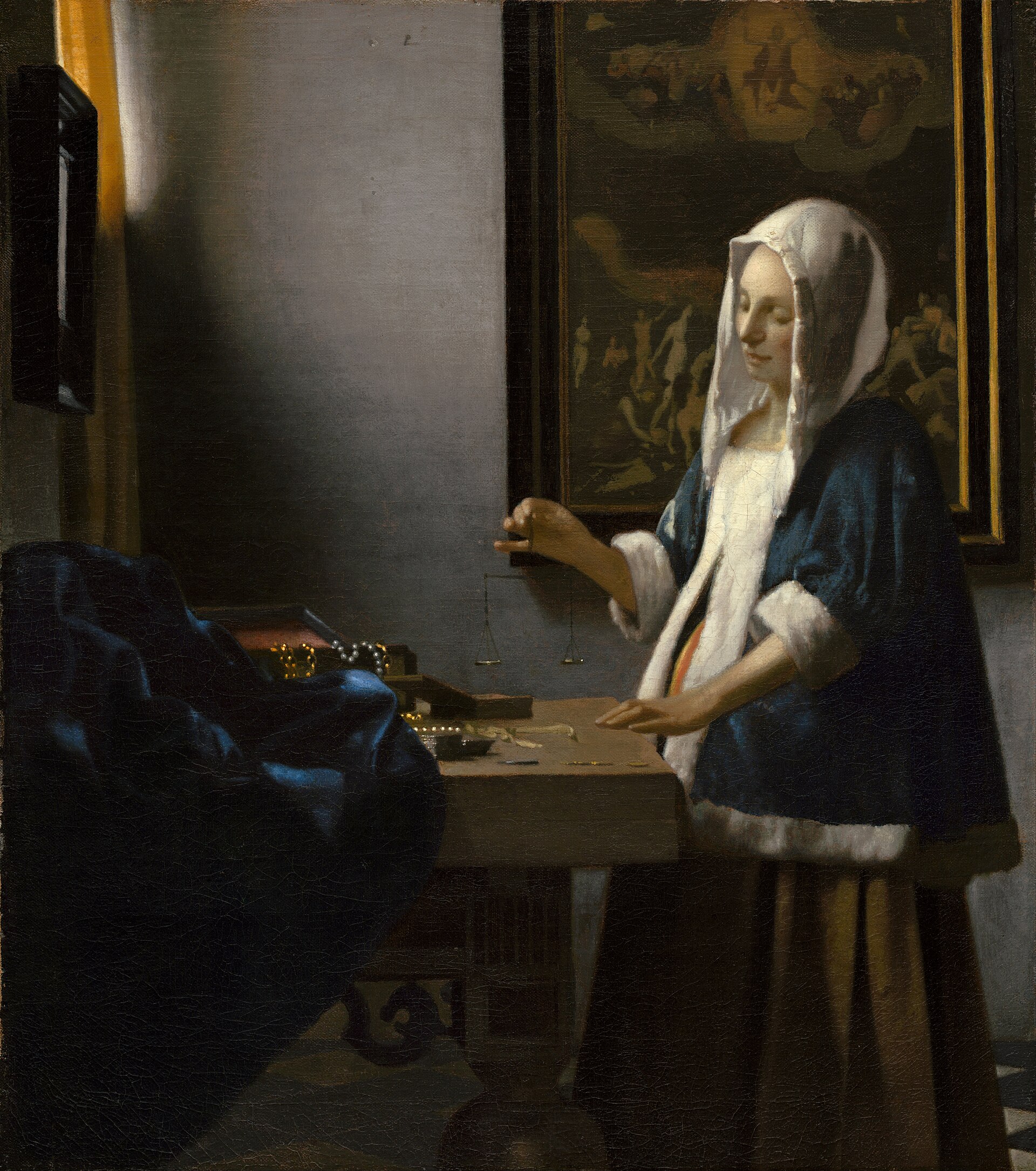 1920px Johannes Vermeer Woman Holding a Balance Google Art Project