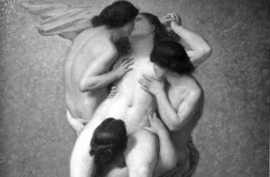 Detalle de La femme damnée, de Nicolas-François Octave Tassaert. pornografía
