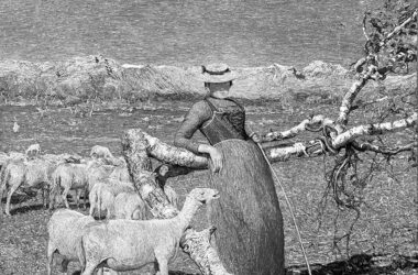 Tarde en los Alpes, de Giovanni Segantini. montaña y política