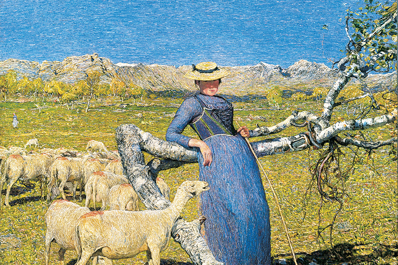 La montaña y la política 1 Tarde en los Alpes, de Giovanni Segantini. montaña y política