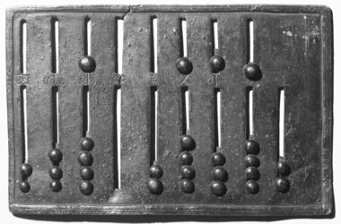 Ábaco romano. Bibliothèque Nationale de France. matemáticas romanas