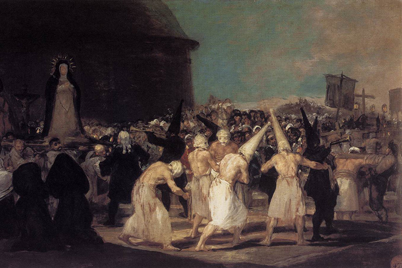 Historia cultural del látigo y el dolor 1 Procesión de disciplinantes, de Francisco de Goya. látigo