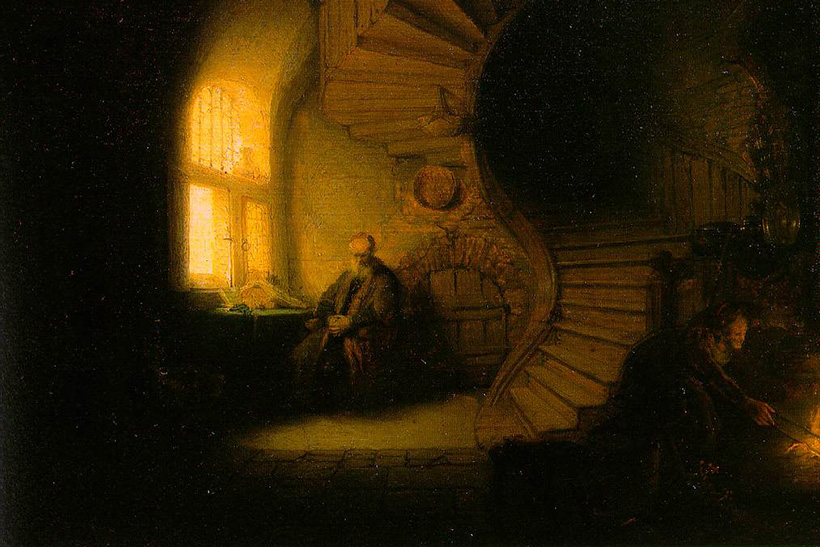 La tentación filosófica: ¿por qué seguimos pensando en problemas que no se pueden resolver? 1 El filósofo en meditación, de Rembrandt (1632). filosófica